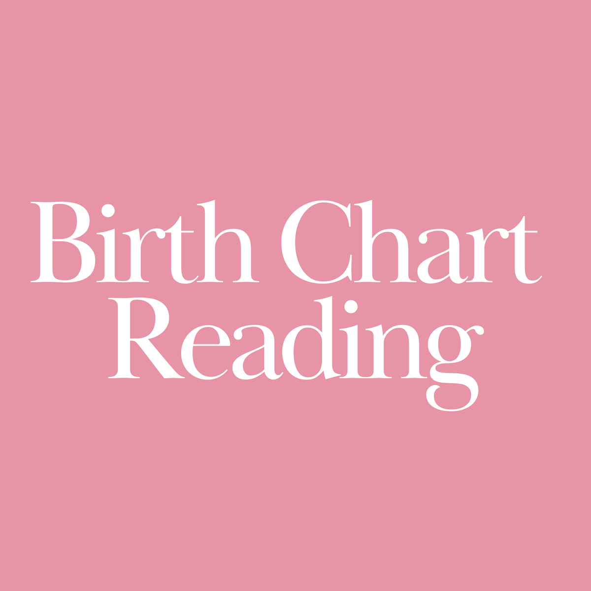 Complete Birth Chart Reading + 3 Questions
